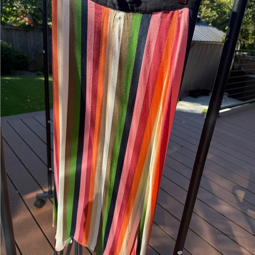 Reformation Bea Colorful Striped Midi Skirt 6 - Picture 5 of 5